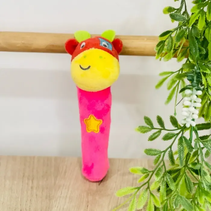 Плишана бебешка тропка што пишти, животинче, 16 cm – слика 2