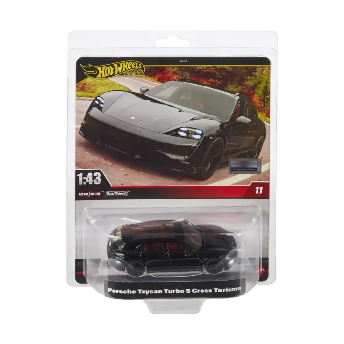 Hot Wheels Premium Model car Porsche Taycan Turbo S Cross Turismo 1:43