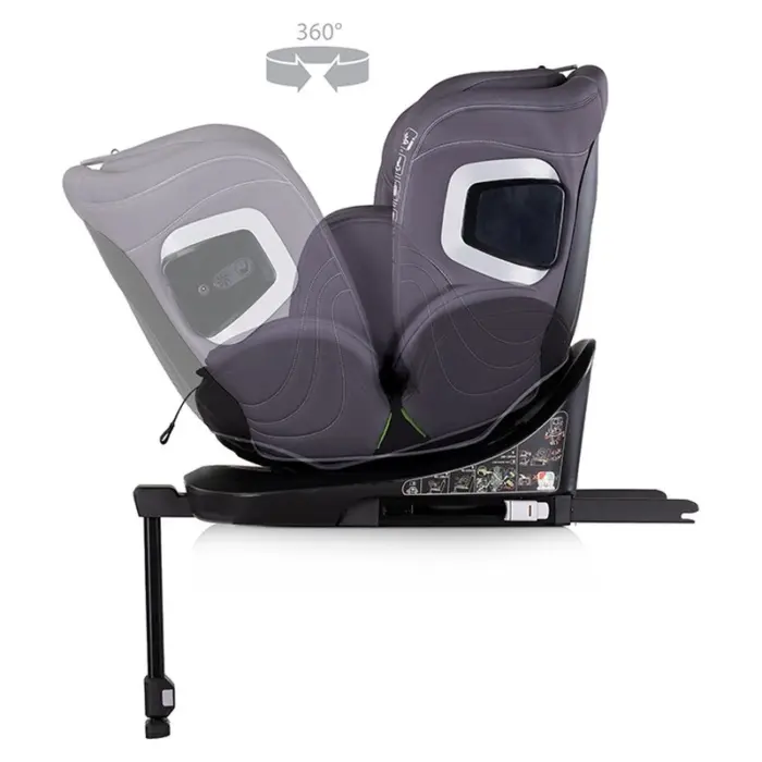 Chipolino Clima Air i-Size car seat 40–150 cm, ISOFIX 360°, Blackberry