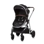 Baby Stroller AURA- Obsidian/Silver