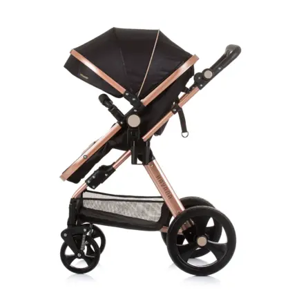 Karrocë për bebe Havana- Obsidian/Gold