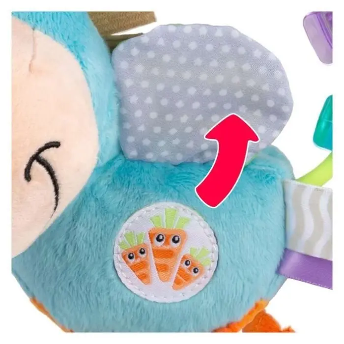 Playgro Тропалка Clip Clop магаренце со мониста и текстури, 11 cm – слика 4