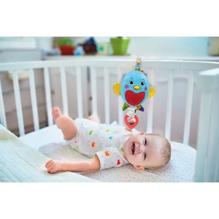 Clementoni Baby Мека музичка играчка Птица Soft Bird за креветче – слика 3