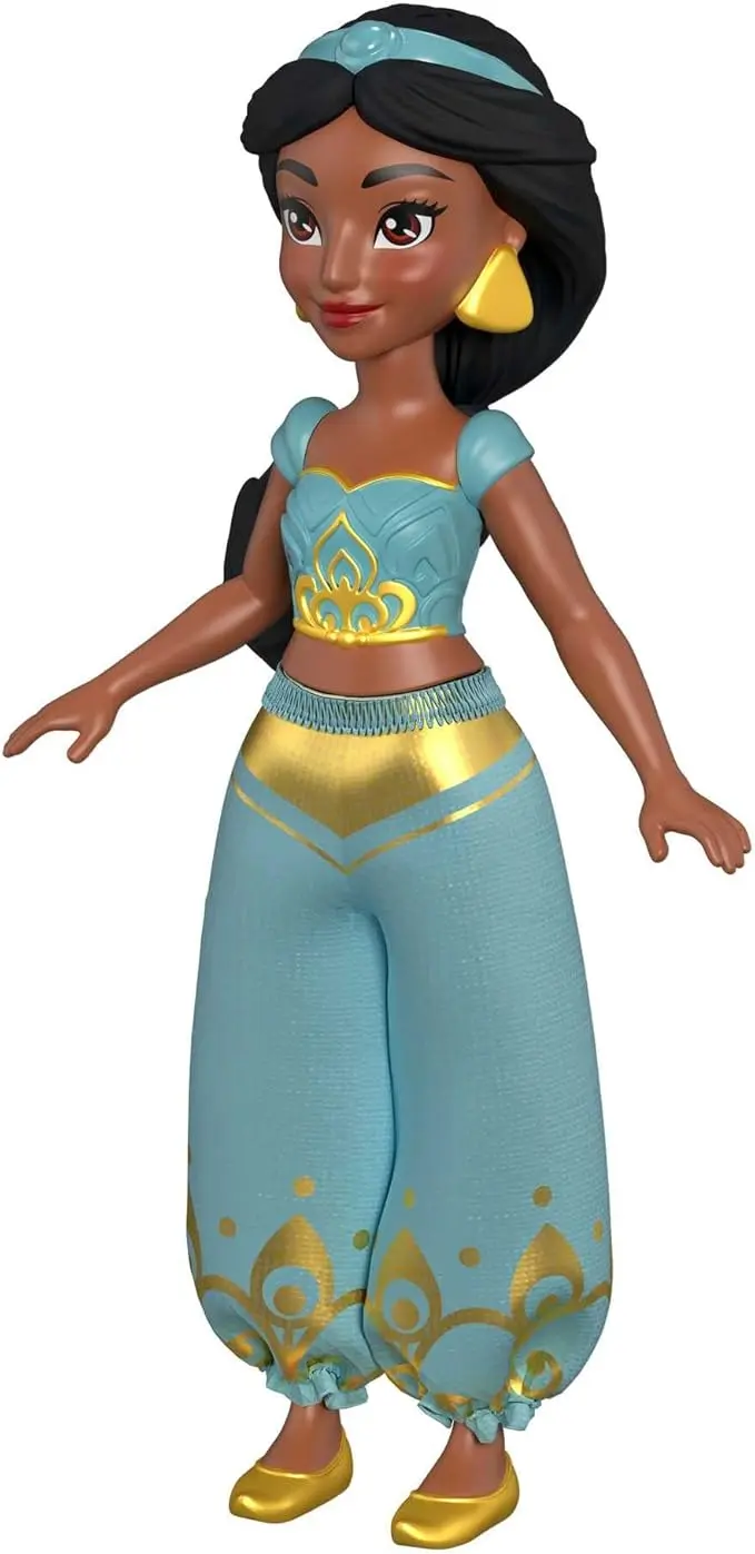 Princess Jasmine small doll and Rajah the tiger figure with seat, from the movie “Aladdin”