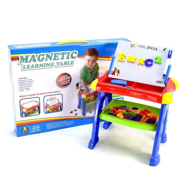 Magnetic Learning Table 3-in-1 magnetic educational table with letters and numbers