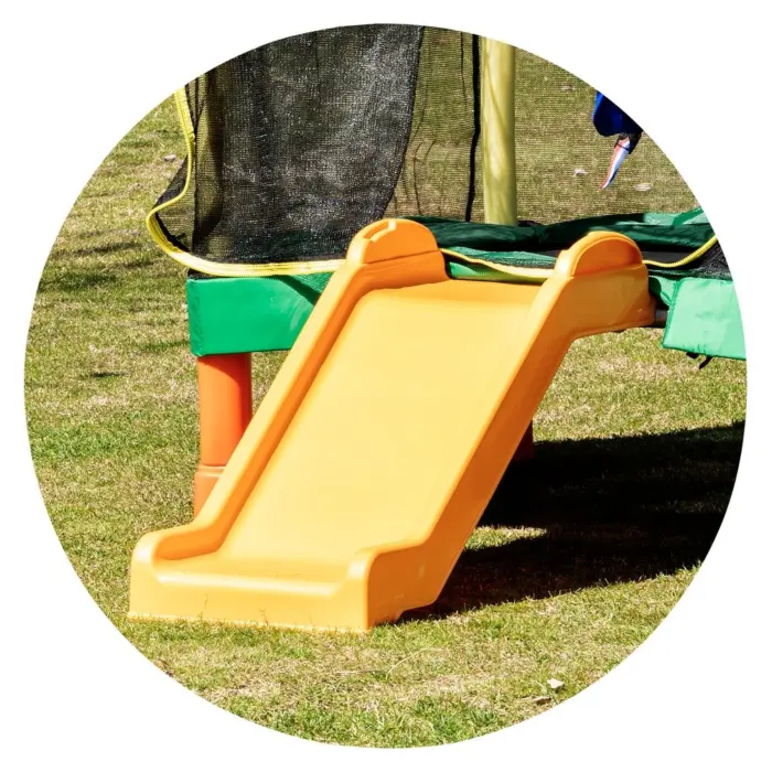 Trampolinë Chipolino Playground 200 cm me rrëshqitëse, lëkundëse dhe shkallë
