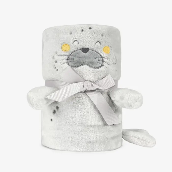 Kikka Boo Blanket with 3D toy Seally Me in a gift box, 75 x 100 cm