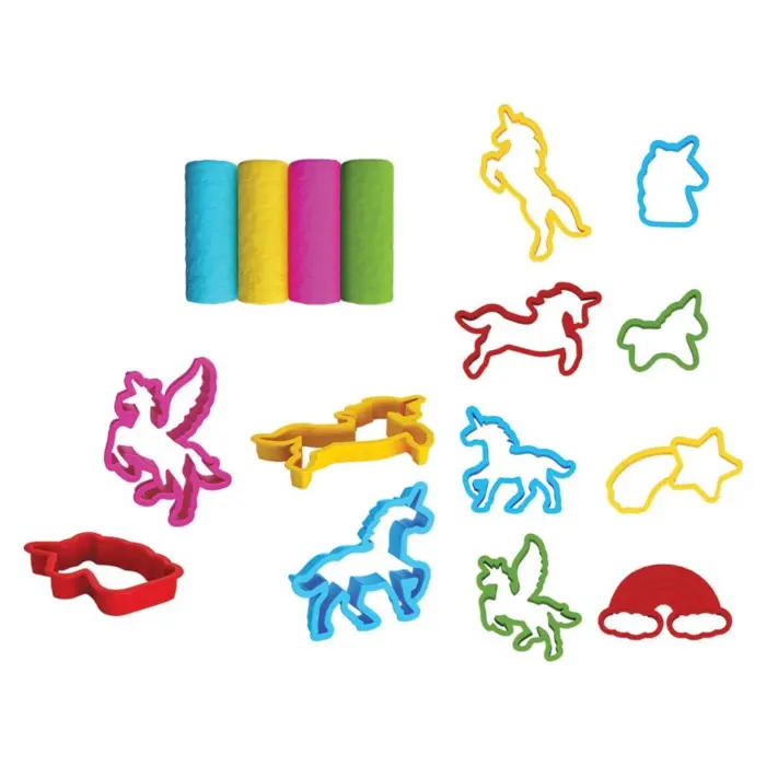 ART CRAFT Сет пластелин Unicorn, 4 чашки, 8 калапи, 200 g, 03551