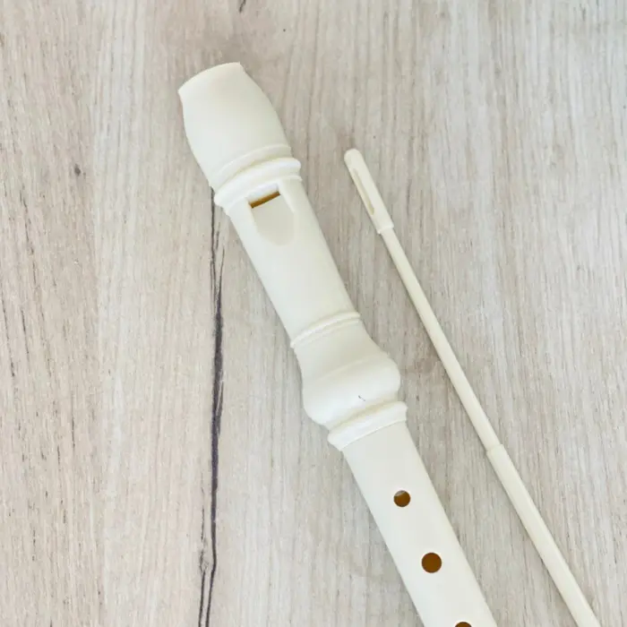 Flaut blok për fillestarë me shkop pastrimi dhe këllëf, 32 cm – foto 2