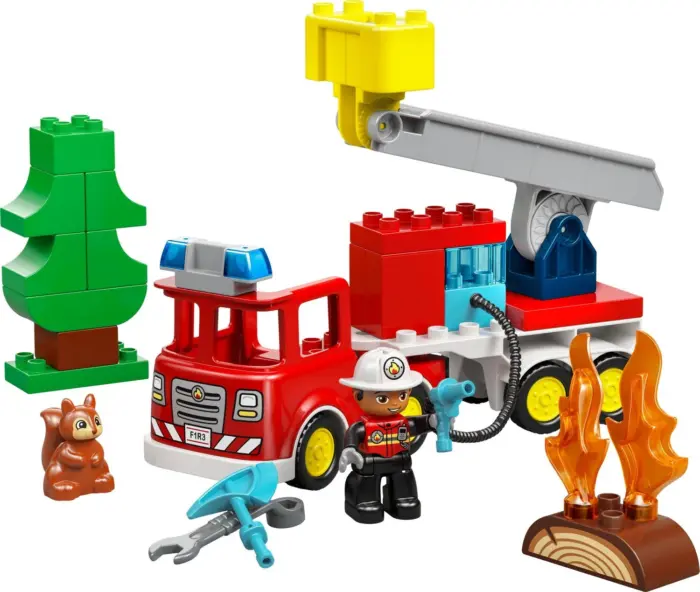 LEGO® DUPLO® Kamion zjarrfikës me zorrë dhe zjarrfikës (10473) LEGO® DUPLO® Kamion zjarrfikës me zorrë dhe zjarrfikës (10473)