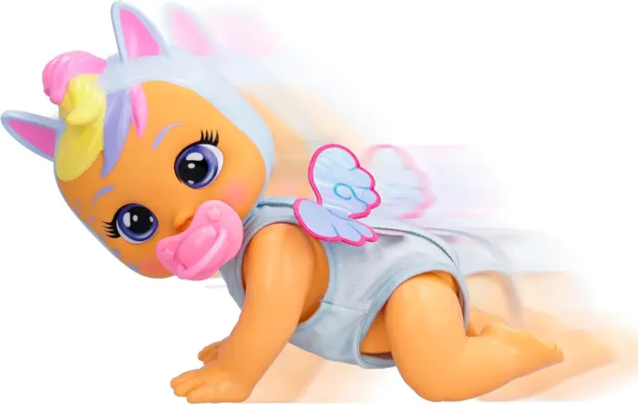 Cry Babies Crawling Jenna – kukull bebe që zvarritet me 35 tinguj realistë