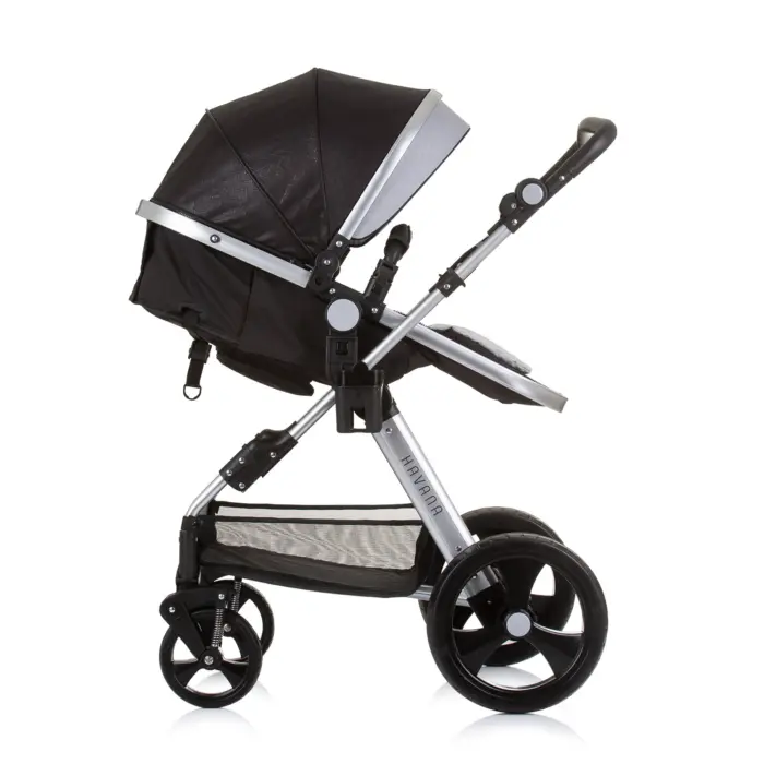 Baby Stroller Havana- Obsidian/Silver