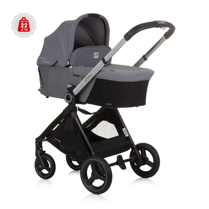 Karroca për bebe Chipolino Elite 3 në 1, Granite (gri)