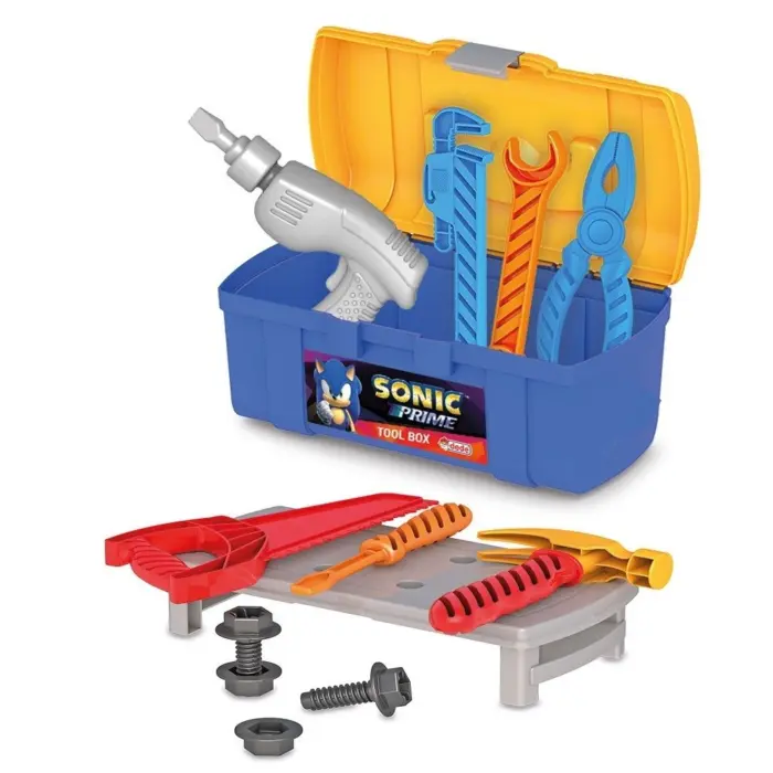Kamion me vegla Dede Sonic Prime Tool Box, 14 pjesë