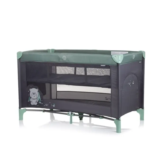 Travel cot Ariel- Pastel Green