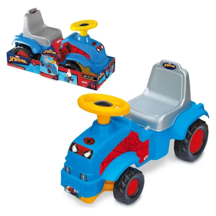 DEDE My First Tractor Spider-Man push toy tractor, 03357