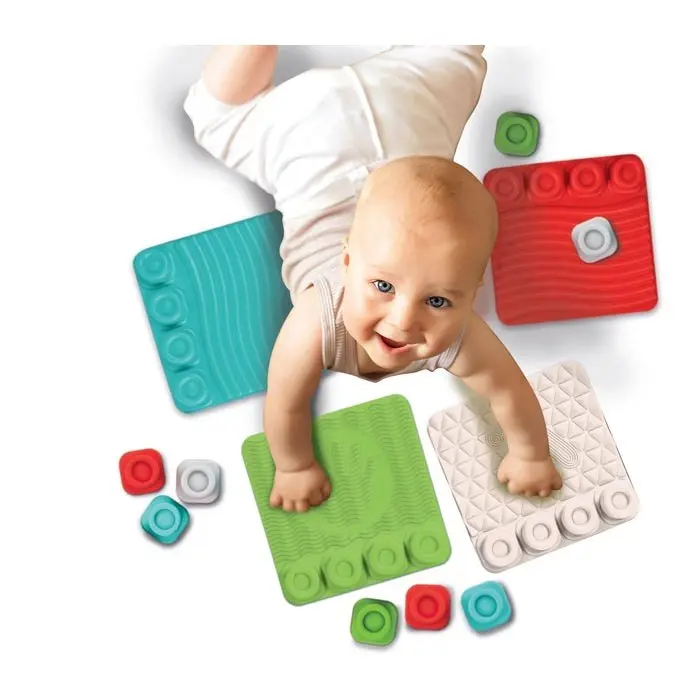 Clementoni Soft Clemmy Touch, Crawl & Play sensory path, 4 tiles and 8 blocks – image 4