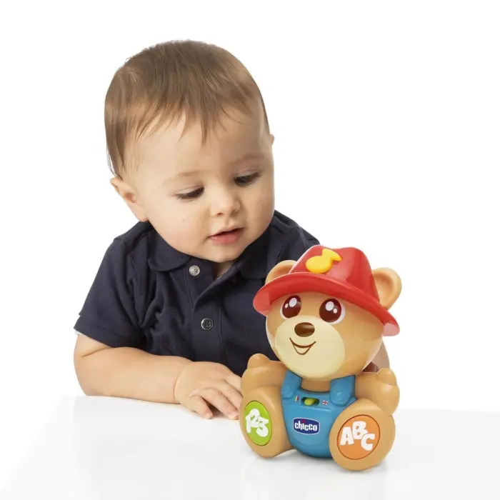 Ariu edukativ Chicco ABC Teddy Friend, dygjuhësh italisht-anglisht