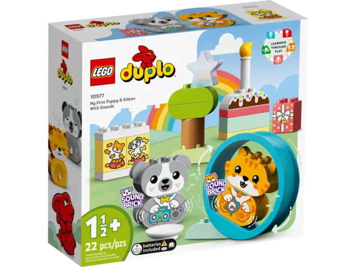 LEGO® DUPLO® Këlyshi dhe kotelja ime e parë me tinguj (10977)