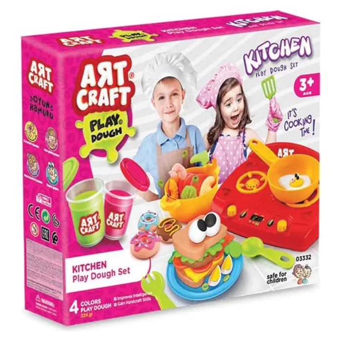 ART CRAFT Сет пластелин Кујна, 12 делови, 224 g, 03332
