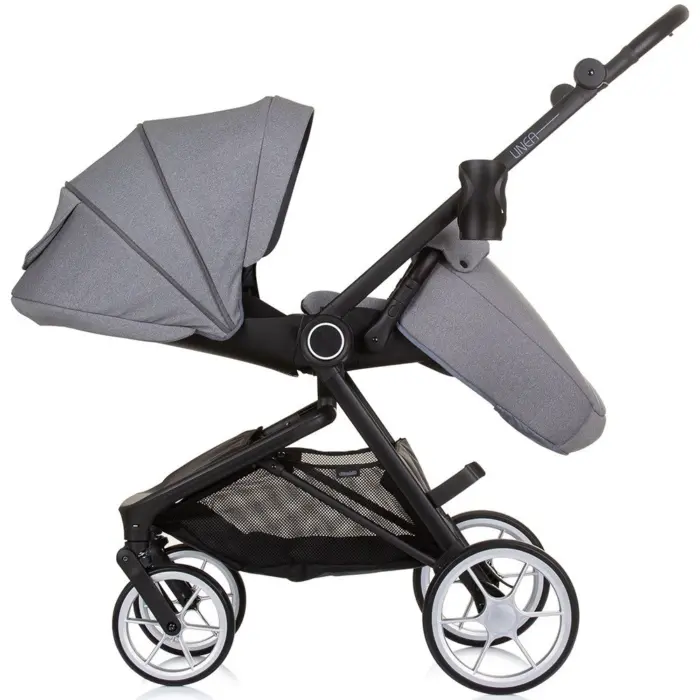 Chipolino Linea 3-in-1 baby stroller, Ash (grey)
