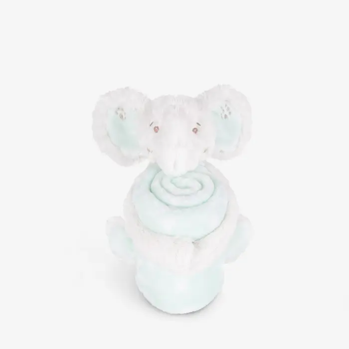 Kikka Boo Сет ќебе со плишана играчка Elephant Time, слонче, минт