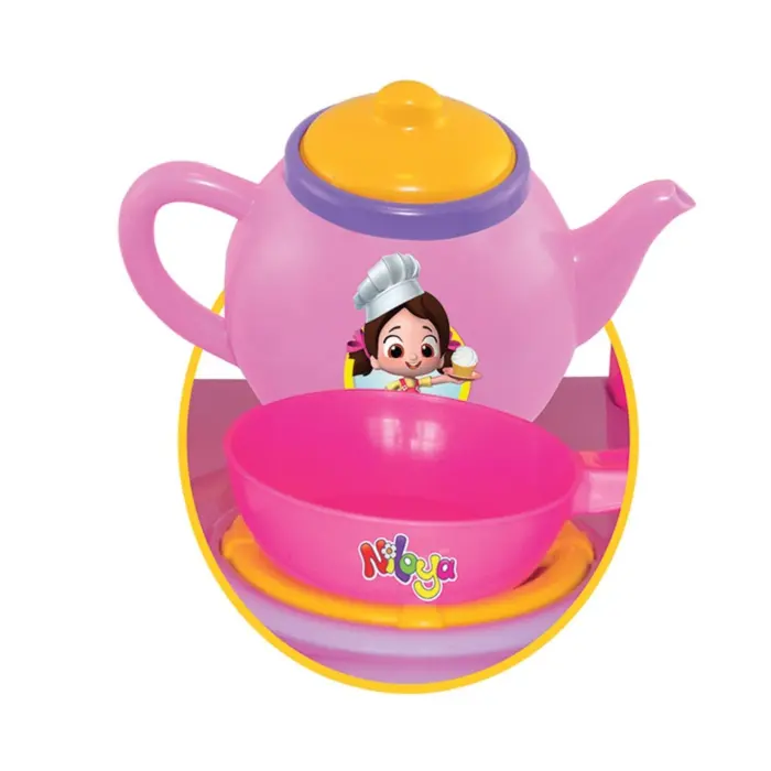 Dede Детска кујна Niloya Chef Kitchen со садови, 16 делови – слика 5