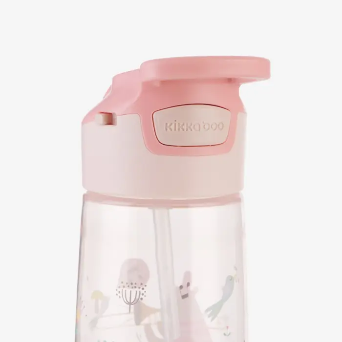Kikka Boo Shishe me thithkë silikoni Music Fest, 450 ml, rozë