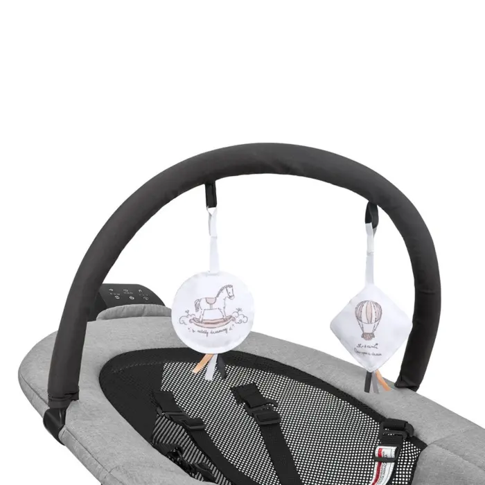 Kikka Boo Ulëse relaksuese elektrike-lëkundëse Zazu me 3 drejtime lëkundjeje, gri – foto 3