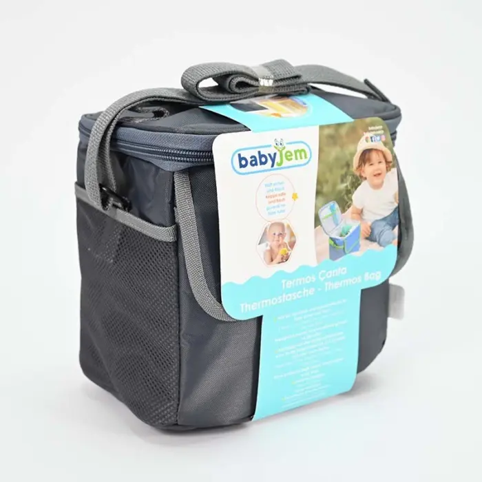 Baby Jem Insulated bag for baby food and bottles, grey – image 2