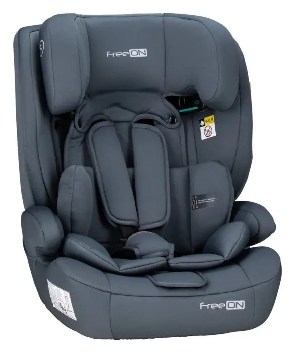 FreeON Автоседиште Uran i-Size 76–150 cm, сиво – слика 2