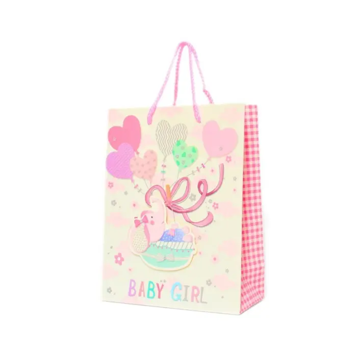 Украсно ќесе за бебешки подарок Baby Girl / Baby Boy, 18 x 23 x 8 cm – слика 3