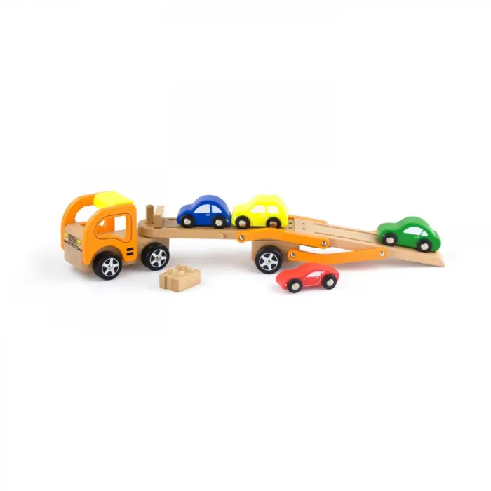 Viga Toys – Дрвен транспортер за автомобили (44641)