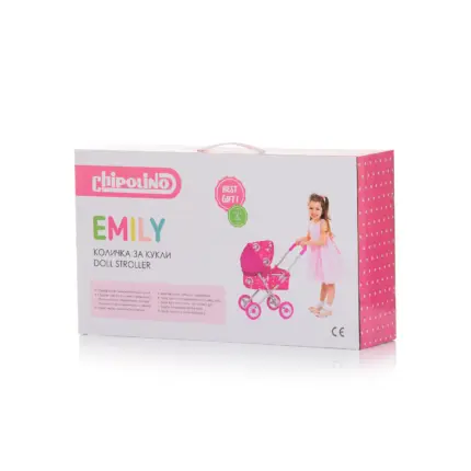 Doll Stroller Emily- Multicolor