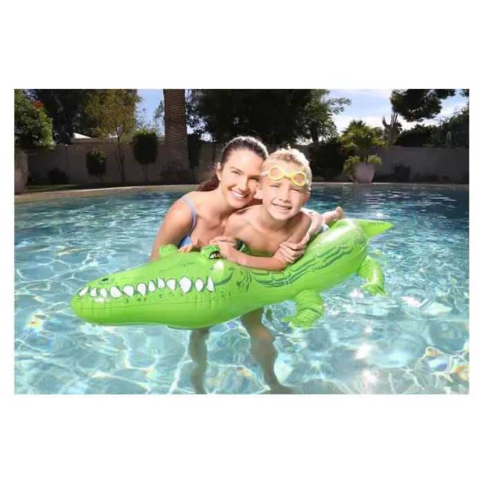 Bestway Crocodile ride-on float, 168 x 79 cm