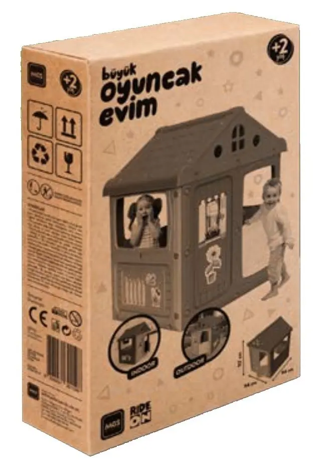 MGS Play House children’s playhouse, 117 cm, for indoor and outdoor use