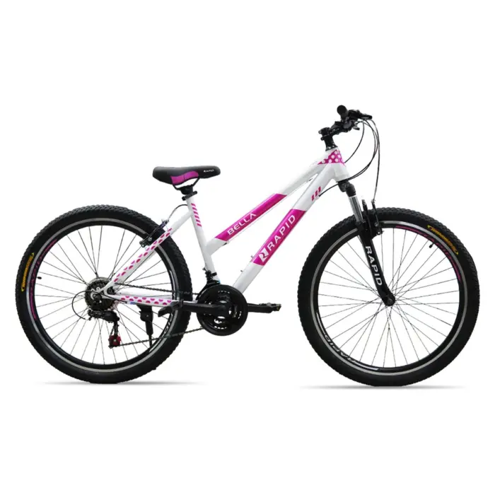 Rapid Bella 3 bicycle, 26 inch, 21 speeds, white-pink