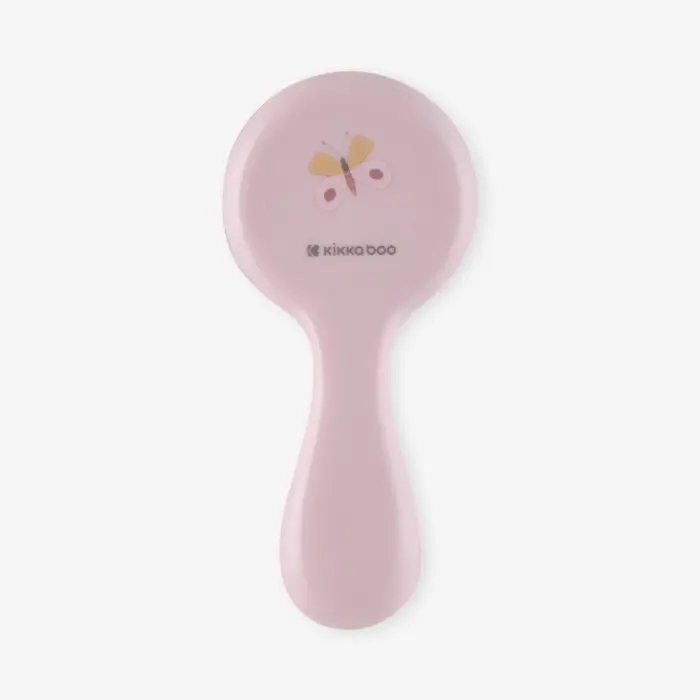 Kikka Boo Baby brush and comb set with natural bristles Hedge-hugs, pink
