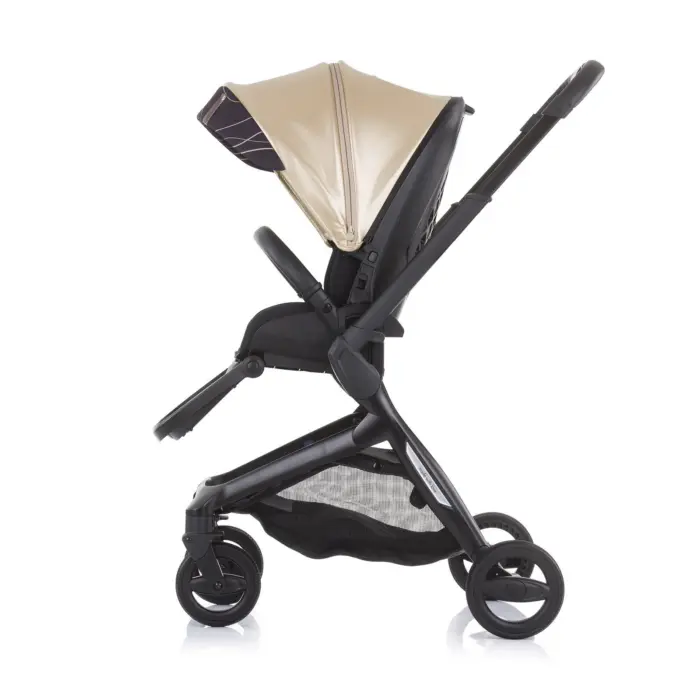 Chipolino Emotion 3-in-1 baby stroller with car seat, gold