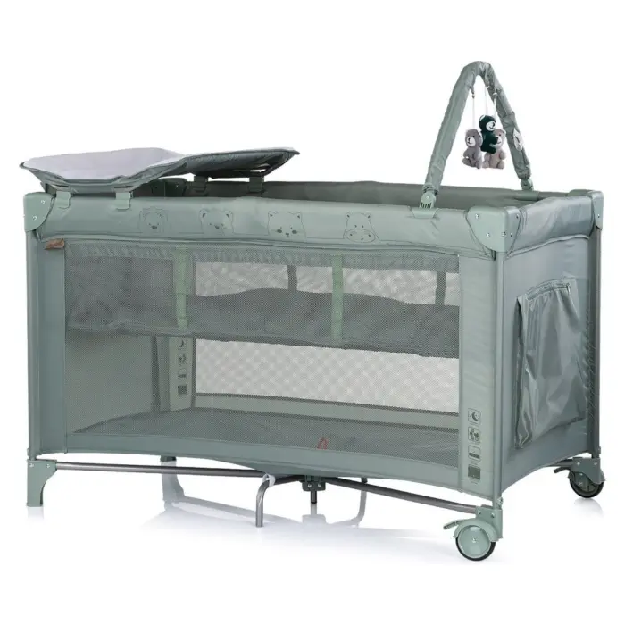 CHIPOLINO Luna 2-level foldable cot, matcha, KOSILU263MA