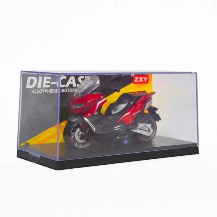 Metal motorcycle model in a clear display box, 12.5 cm – image 5