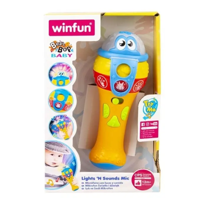 Winfun Lights 'N Sounds Mic children’s microphone, with lights and animal sounds – image 3