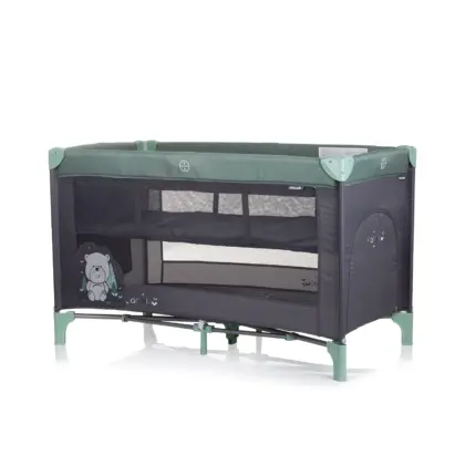 Travel cot Ariel- Pastel Green