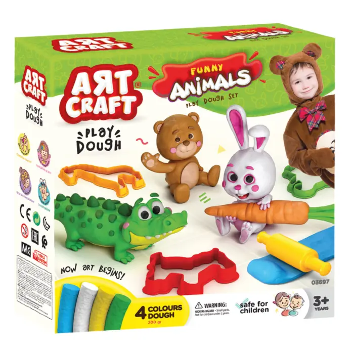 MODELING CLAY SET 200 G. ANIMALS