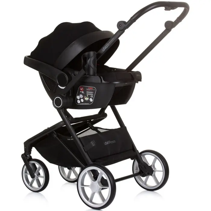 Chipolino Linea baby stroller, obsidian