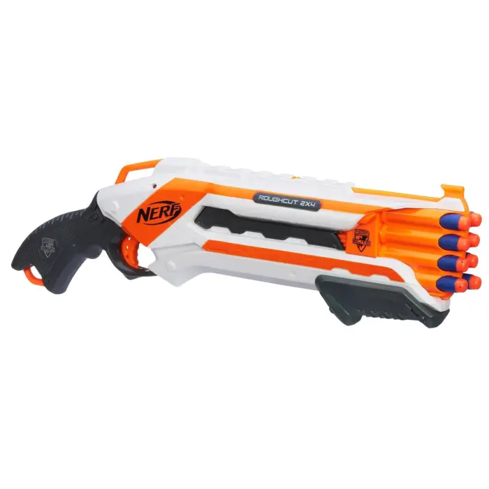 Nerf Двоцевен бластер N-Strike Elite Rough Cut 2x4 со 8 стрелички