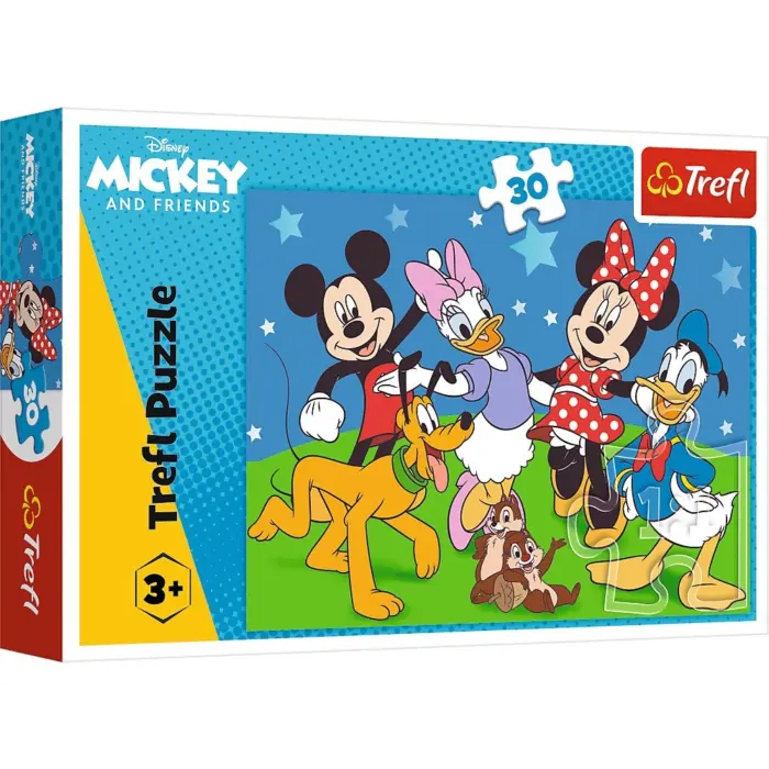 Trefl Disney Mickey Mouse and Friends puzzle, 30 pieces, 27 x 20 cm Trefl Disney Mickey Mouse and Friends puzzle, 30 pieces, 27 x 20 cm