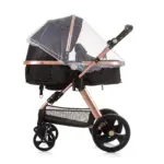 Baby Stroller Havana- Obsidian/Gold