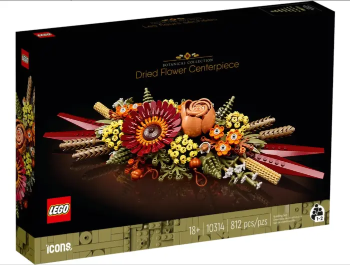 LEGO® Koleksioni Botanik – Aranzhim qendror me lule të thata (10314)