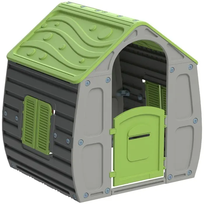 Shtëpizë loje për fëmijë Chipolino Magical House, gri me çati jeshile